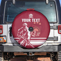 Custom Latvia Hockey Spare Tire Cover Latvija Latvija