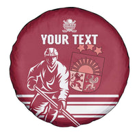 Custom Latvia Hockey Spare Tire Cover Latvija Latvija