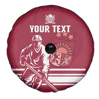 Custom Latvia Hockey Spare Tire Cover Latvija Latvija