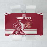 Custom Latvia Hockey Tablecloth Latvija Latvija