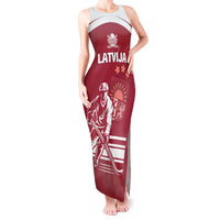 Custom Latvia Hockey Tank Maxi Dress Latvija Latvija