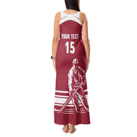 Custom Latvia Hockey Tank Maxi Dress Latvija Latvija