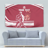 Custom Latvia Hockey Tapestry Latvija Latvija