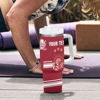 Custom Latvia Hockey Tumbler With Handle Latvija Latvija