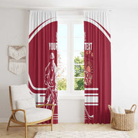 Custom Latvia Hockey Window Curtain Latvija Latvija