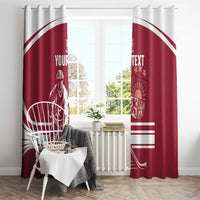 Custom Latvia Hockey Window Curtain Latvija Latvija