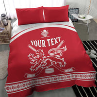 Custom Denmark Hockey Bedding Set Come On Danish Lions