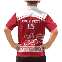 Custom Denmark Hockey Family Matching Mermaid Dress and Hawaiian Shirt Come On Danish Lions