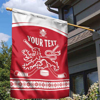 Custom Denmark Hockey Garden Flag Come On Danish Lions