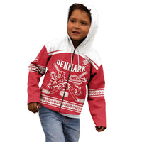 Custom Denmark Hockey Kid Hoodie Come On Danish Lions