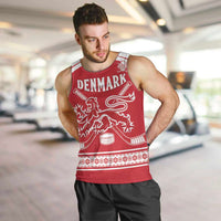 Custom Denmark Hockey Men Tank Top Come On Danish Lions