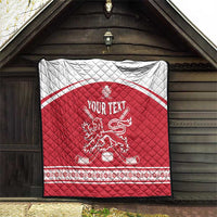 Custom Denmark Hockey Quilt Come On Danish Lions