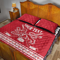 Custom Denmark Hockey Quilt Bed Set Come On Danish Lions