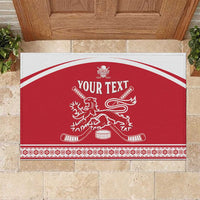 Custom Denmark Hockey Rubber Doormat Come On Danish Lions