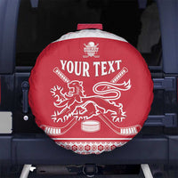 Custom Denmark Hockey Spare Tire Cover Come On Danish Lions