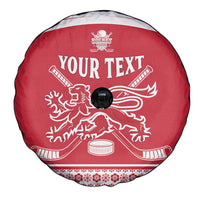 Custom Denmark Hockey Spare Tire Cover Come On Danish Lions