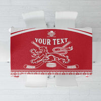 Custom Denmark Hockey Tablecloth Come On Danish Lions