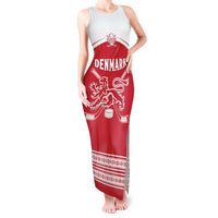 Custom Denmark Hockey Tank Maxi Dress Come On Danish Lions