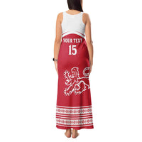 Custom Denmark Hockey Tank Maxi Dress Come On Danish Lions