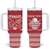 Custom Denmark Hockey Tumbler With Handle Come On Danish Lions