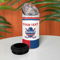 Custom Czech Hockey 4 in 1 Can Cooler Tumbler Go Cesko
