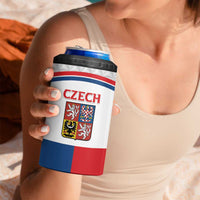 Custom Czech Hockey 4 in 1 Can Cooler Tumbler Go Cesko