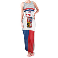 Custom Czech Hockey Family Matching Tank Maxi Dress and Hawaiian Shirt Go Cesko