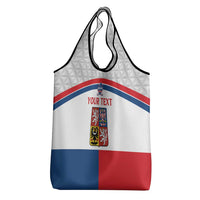 Custom Czech Hockey Grocery Bag Go Cesko