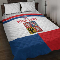 Custom Czech Hockey Quilt Bed Set Go Cesko