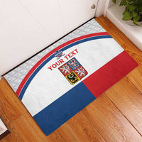 Custom Czech Hockey Rubber Doormat Go Cesko
