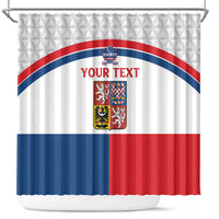 Custom Czech Hockey Shower Curtain Go Cesko