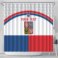Custom Czech Hockey Shower Curtain Go Cesko