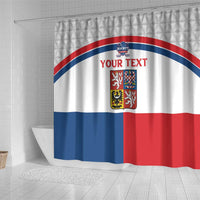Custom Czech Hockey Shower Curtain Go Cesko