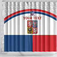 Custom Czech Hockey Shower Curtain Go Cesko