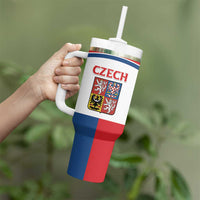 Custom Czech Hockey Tumbler With Handle Go Cesko