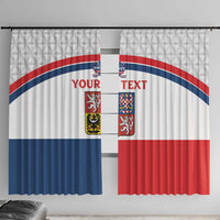 Custom Czech Hockey Window Curtain Go Cesko