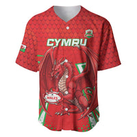 Wales Rugby Custom Baseball Jersey Dragon Scales Style - Wonder Print Shop