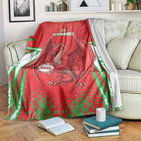 Wales Rugby Custom Blanket Dragon Scales Style - Wonder Print Shop
