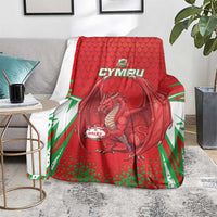 Wales Rugby Custom Blanket Dragon Scales Style - Wonder Print Shop