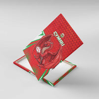 Wales Rugby Custom Canvas Wall Art Dragon Scales Style - Wonder Print Shop