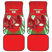 Wales Rugby Custom Car Mats Dragon Scales Style - Wonder Print Shop