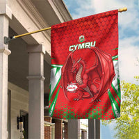Wales Rugby Custom Garden Flag Dragon Scales Style - Wonder Print Shop