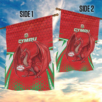 Wales Rugby Custom Garden Flag Dragon Scales Style - Wonder Print Shop