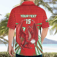 Wales Rugby Custom Hawaiian Shirt Dragon Scales Style - Wonder Print Shop