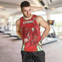 Wales Rugby Custom Men Tank Top Dragon Scales Style - Wonder Print Shop