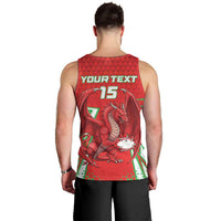 Wales Rugby Custom Men Tank Top Dragon Scales Style - Wonder Print Shop