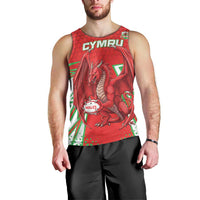 Wales Rugby Custom Men Tank Top Dragon Scales Style - Wonder Print Shop