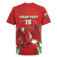Wales Rugby Custom Rugby Jersey Dragon Scales Style - Wonder Print Shop