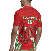 Wales Rugby Custom Rugby Jersey Dragon Scales Style - Wonder Print Shop