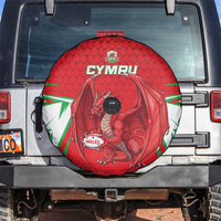 Wales Rugby Custom Spare Tire Cover Dragon Scales Style - Wonder Print Shop